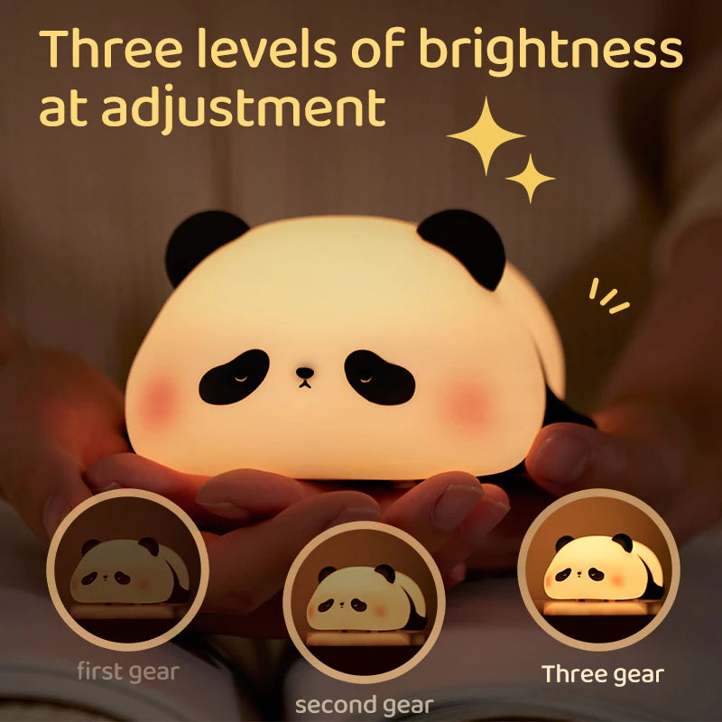 Sleepy Panda night light — three brightness levels